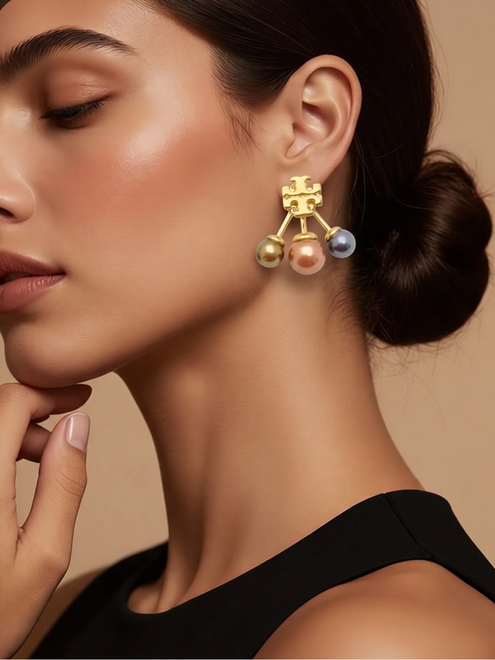 ❌Price Drop ❌- Tori Burch Kira Pearl Front-Back Earrings.